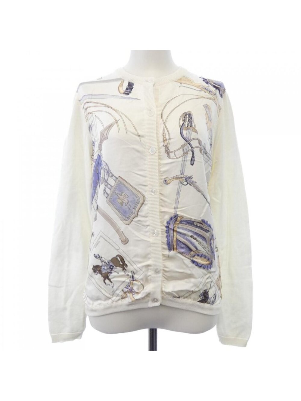 Hermes Vintage Cavalorie Francaise Twillaine Cardigan